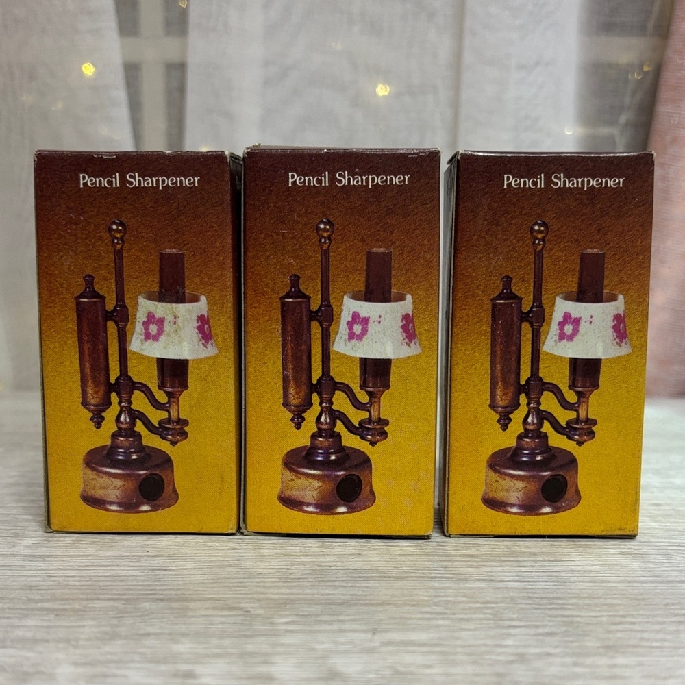 Lot of 3 Vintage Style Pencil Sharpener with Floral Design